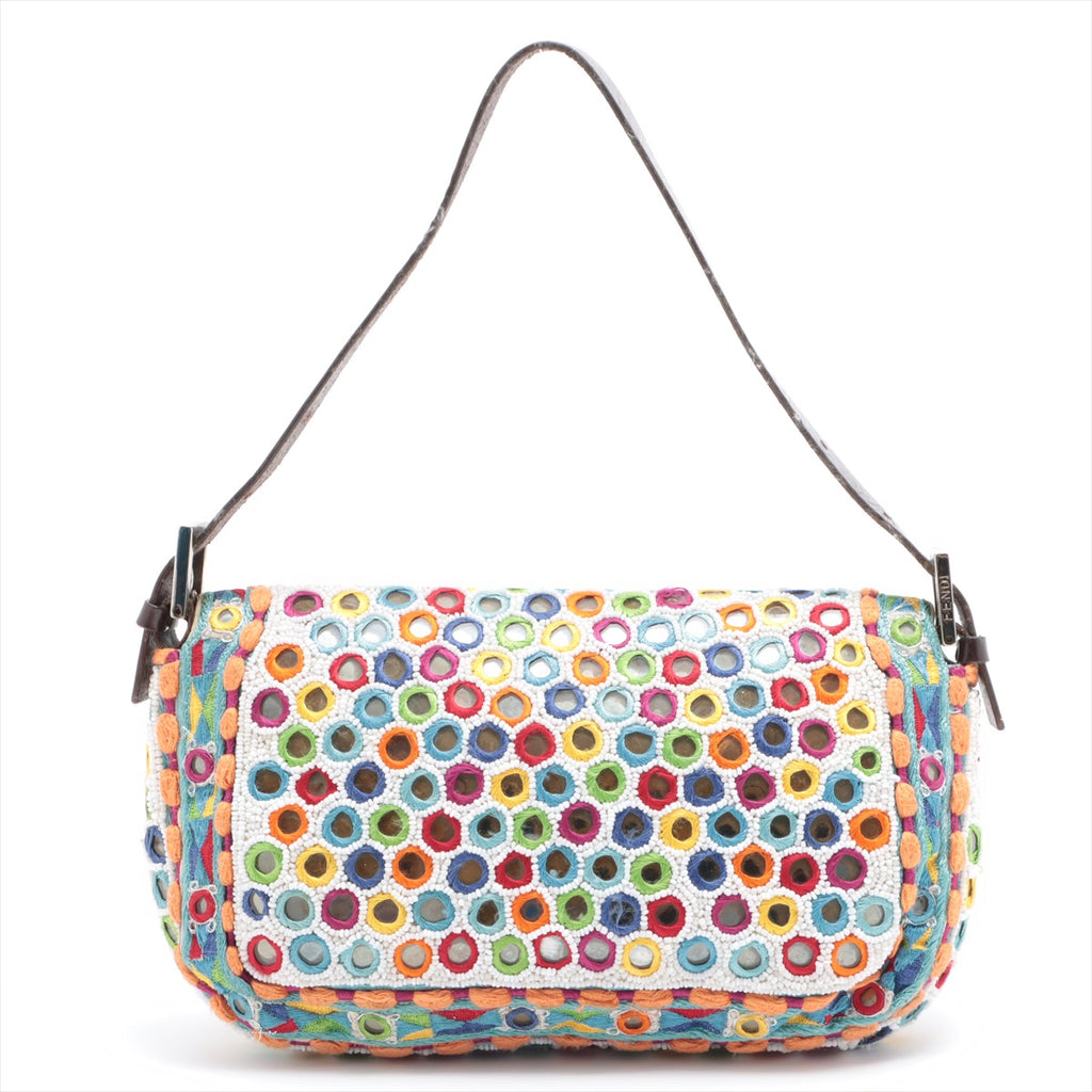 Beaded Mirror Baguette, Multicolour
