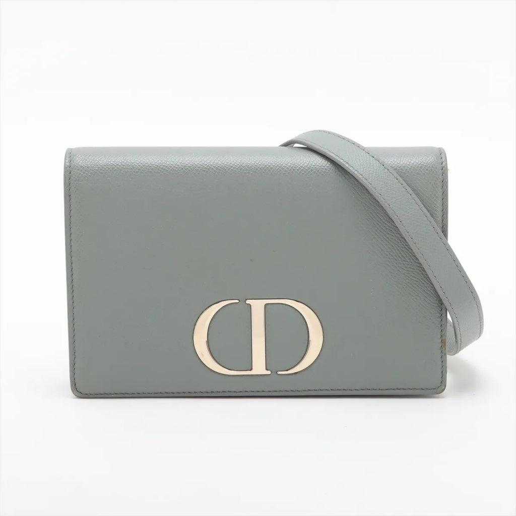 30 Montaigne Pouch, Grained Calfskin