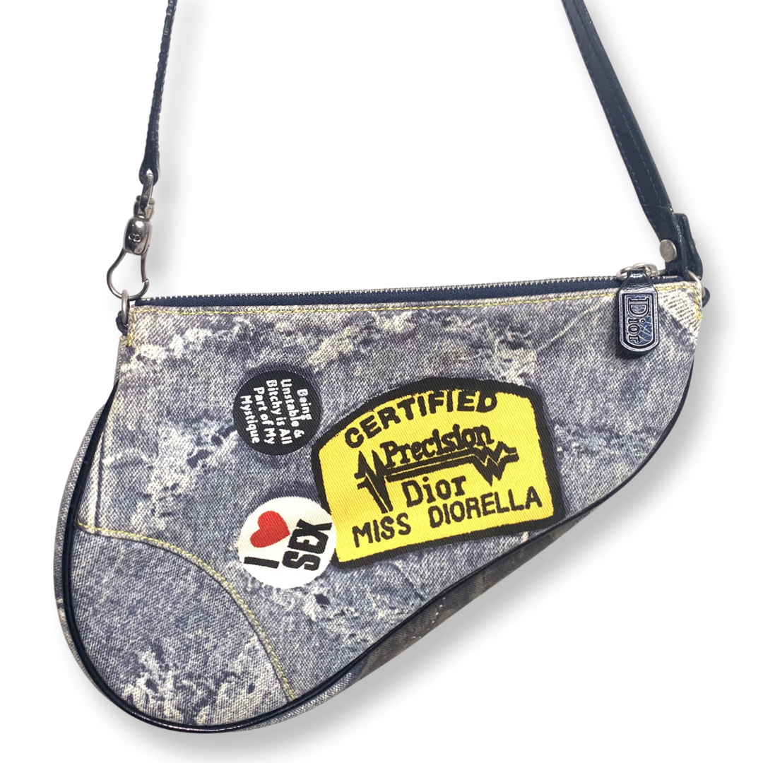 Dior Saddle Pochette, Denim