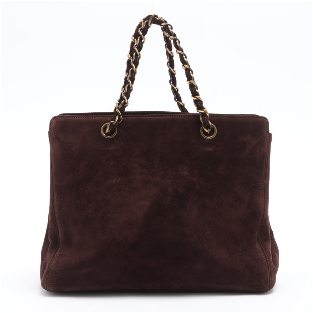 Chanel Suede Chain Tote