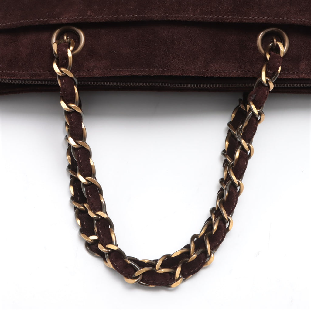 Chanel Suede Chain Tote