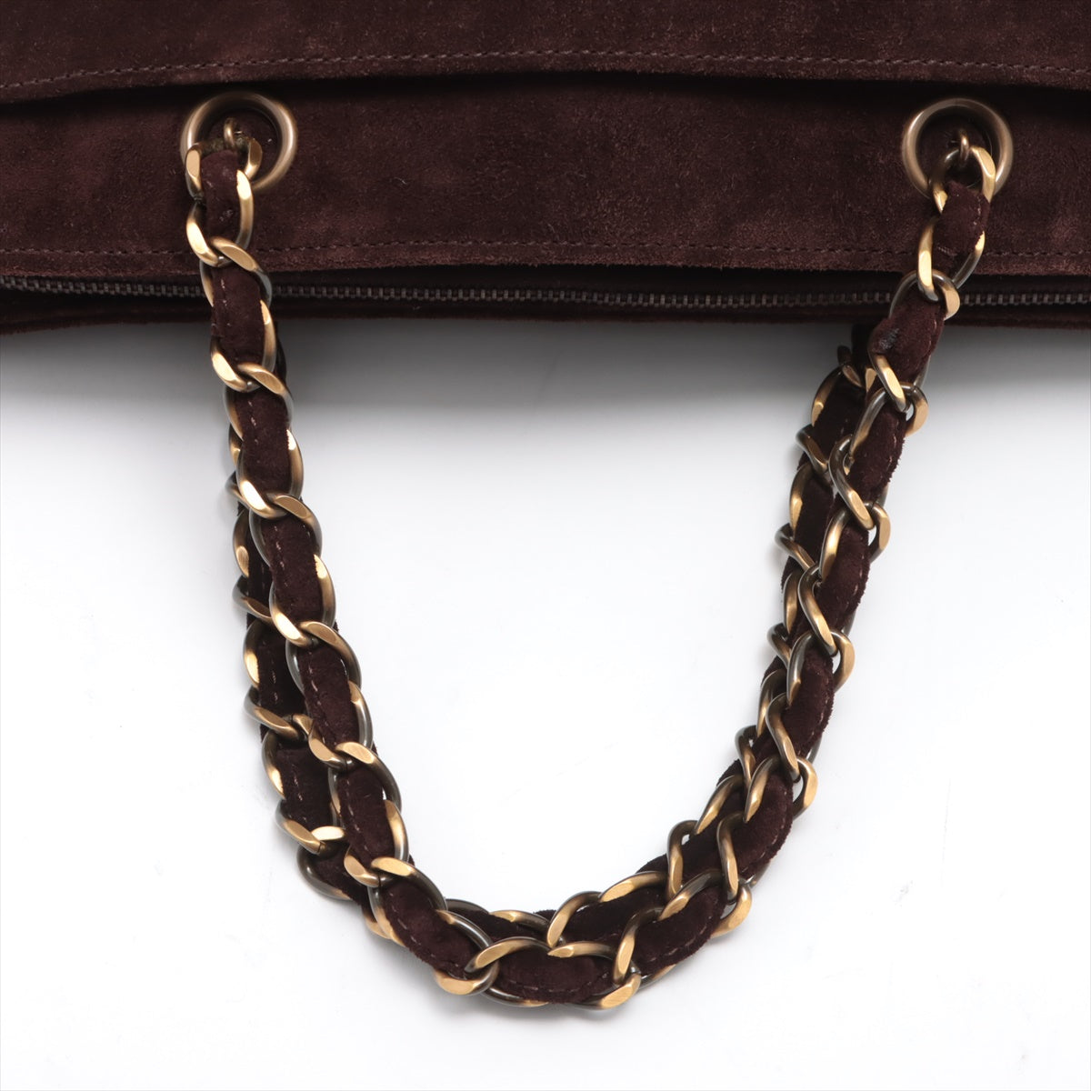 Chanel Suede Chain Tote