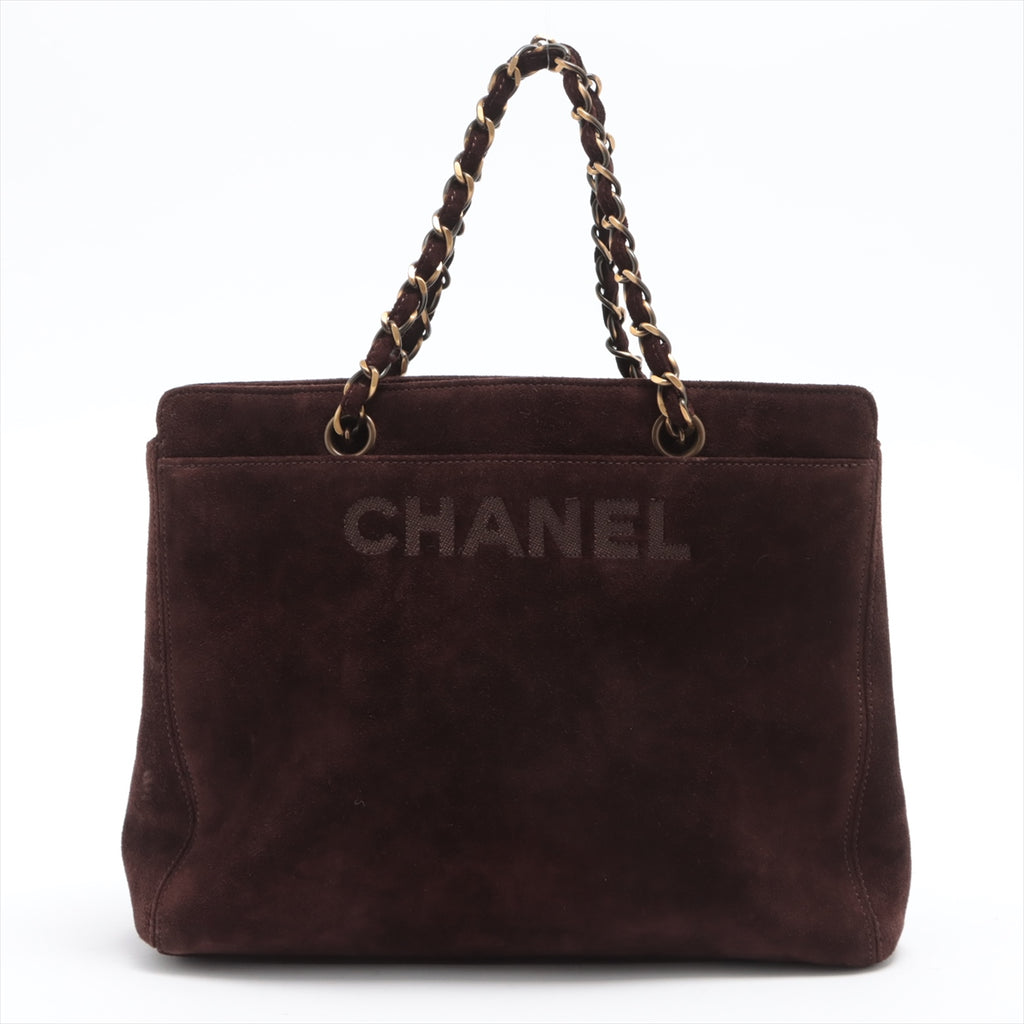 Chanel Suede Chain Tote