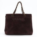 Chanel Suede Chain Tote
