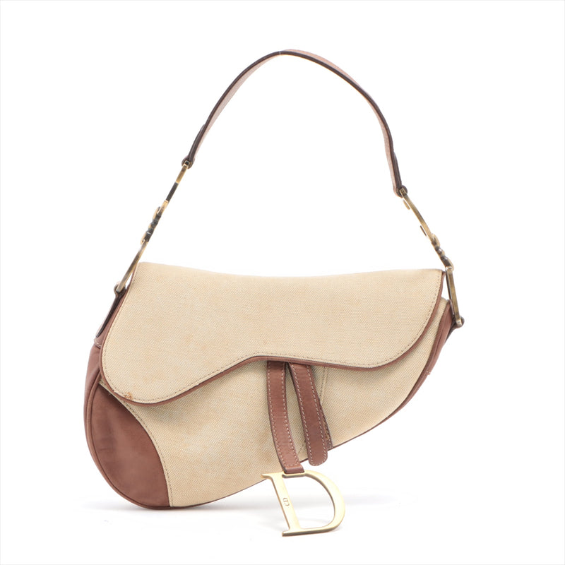 Dior Saddle Bag - Canvas and Leather