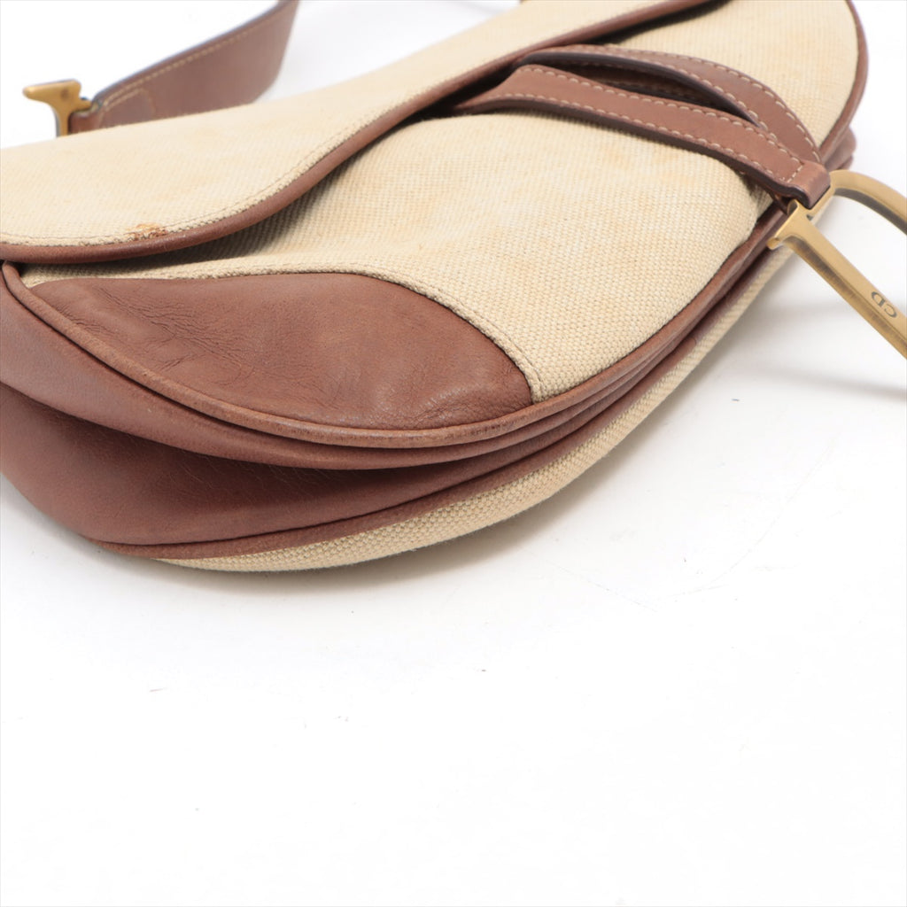 Dior Saddle Bag - Canvas and Leather