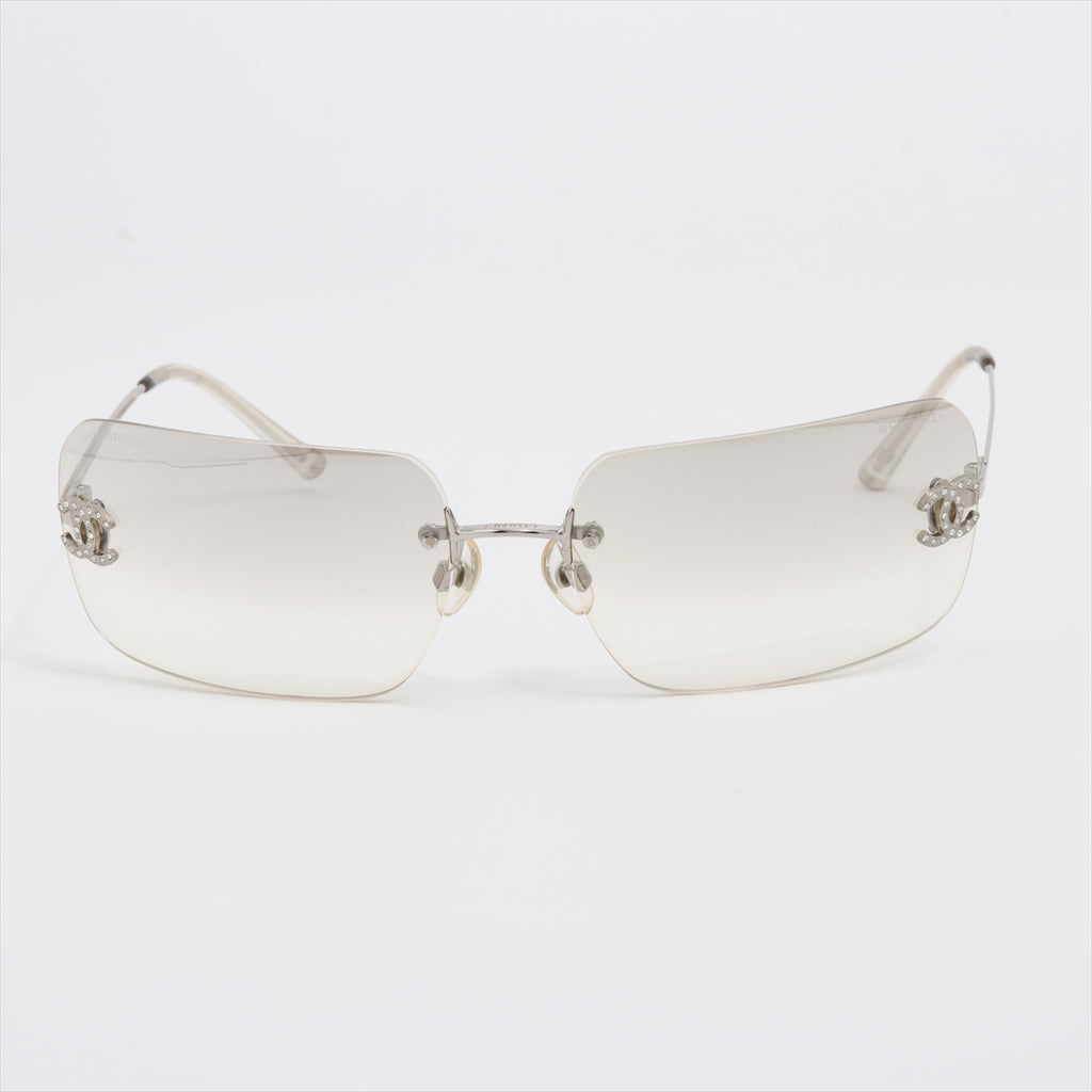 Rimless Sunglasses, Crystal CC