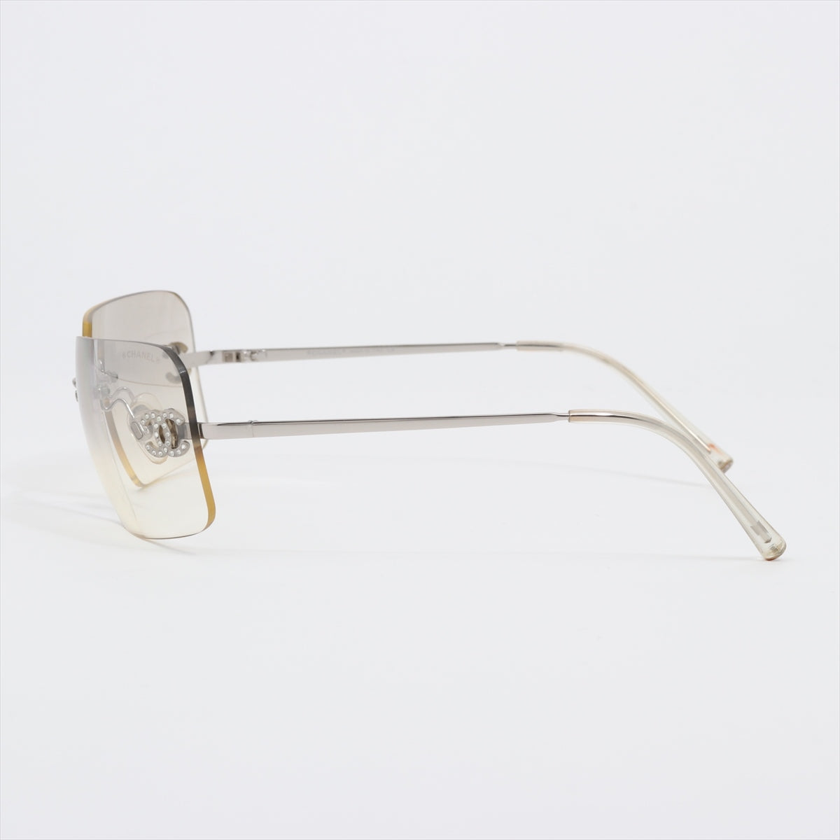 Rimless Sunglasses, Crystal CC