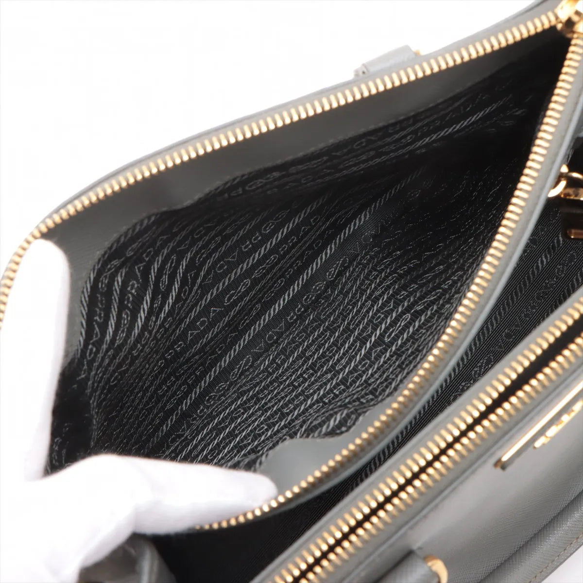 Galleria Double Zip Tote, Saffiano Leather