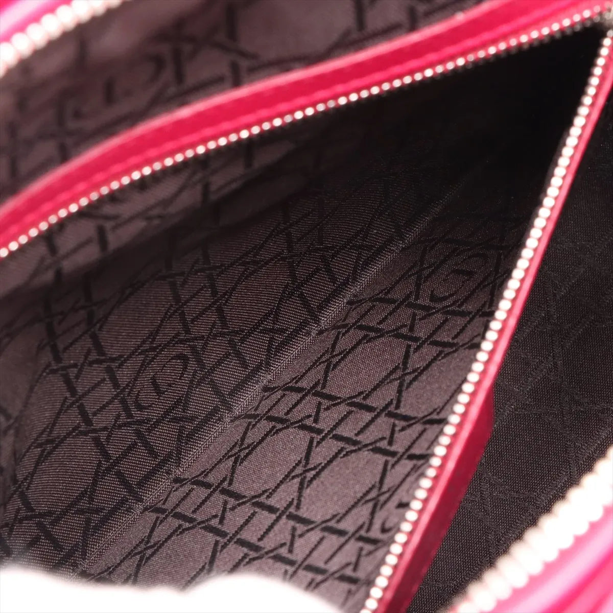 Lady Dior Large, Fuchsia Lambskin