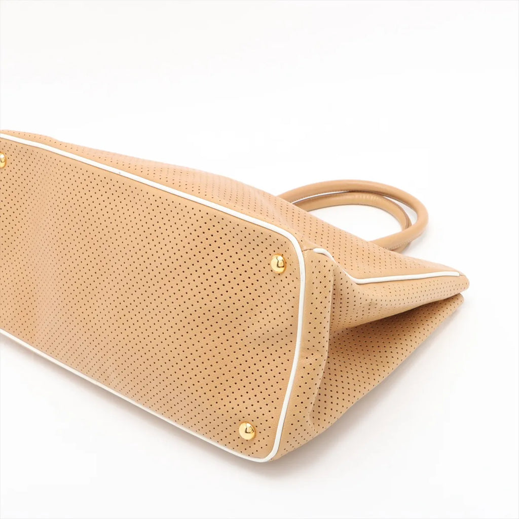 Tote, Perforated Saffiano