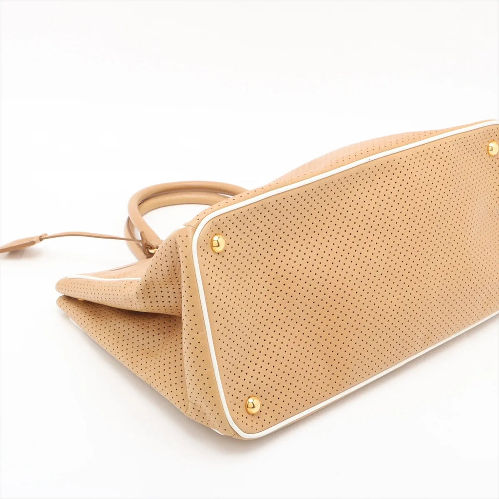 Tote, Perforated Saffiano