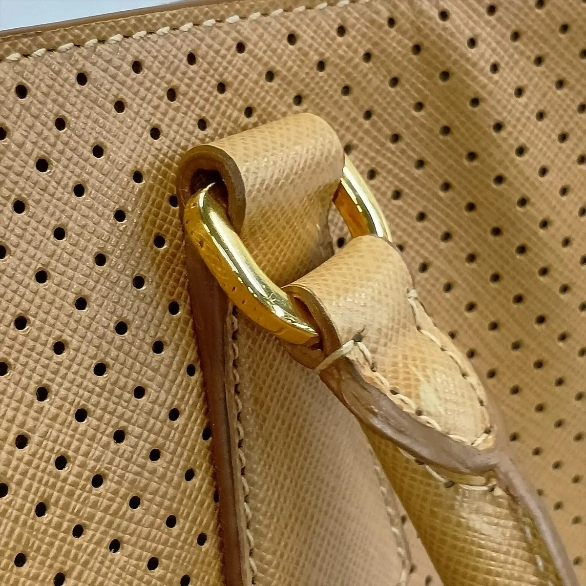 Tote, Perforated Saffiano