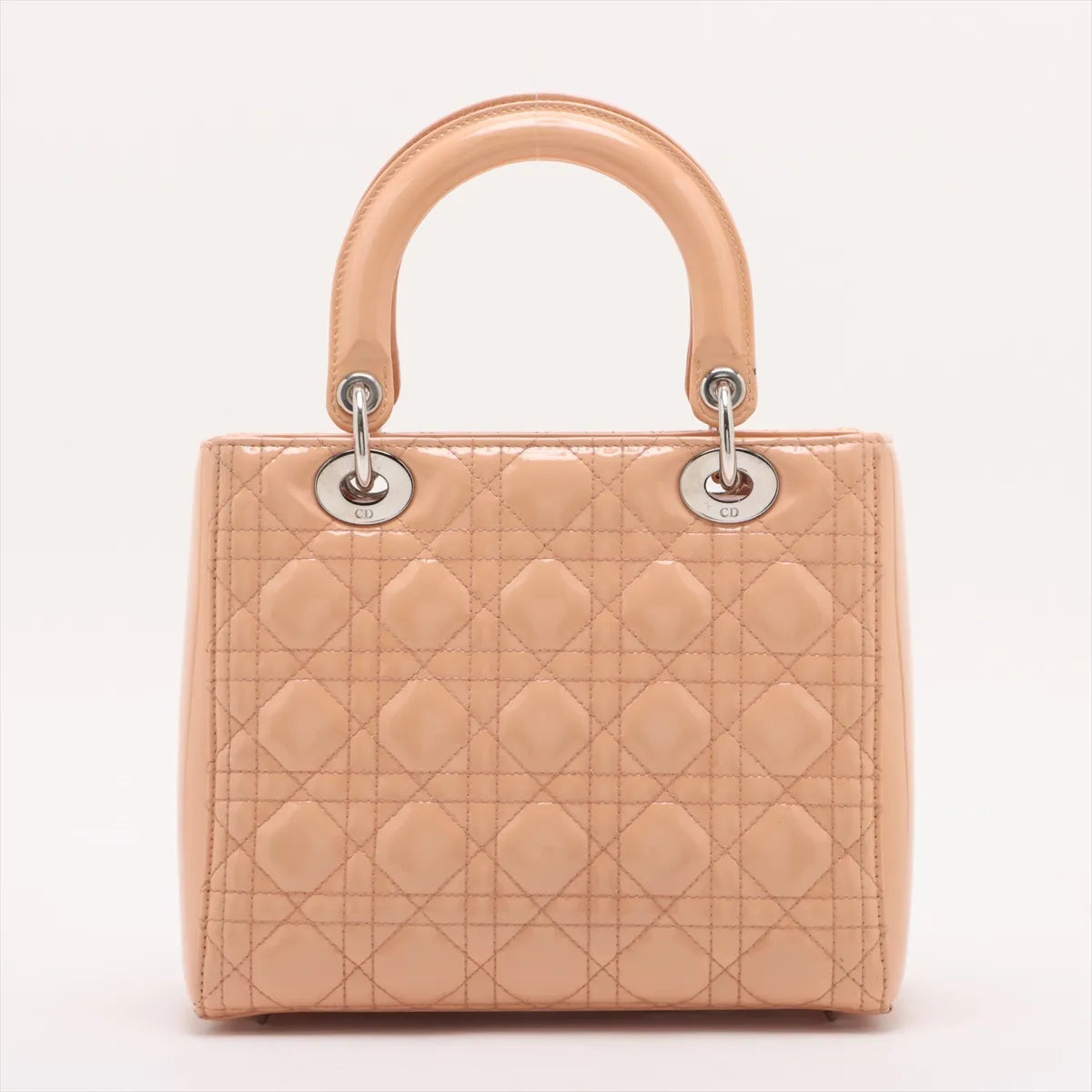 Lady Dior Medium, Salmon Patent