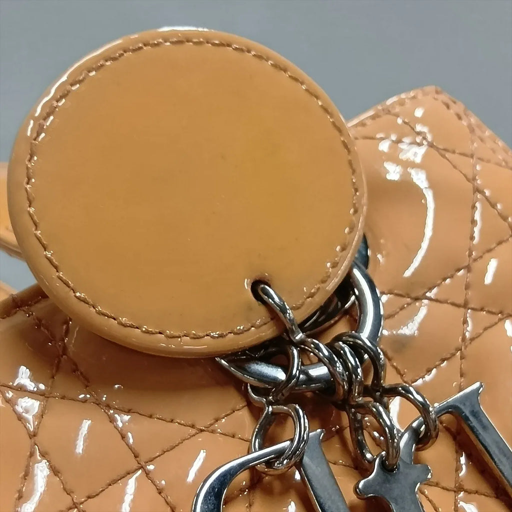Lady Dior Medium, Salmon Patent