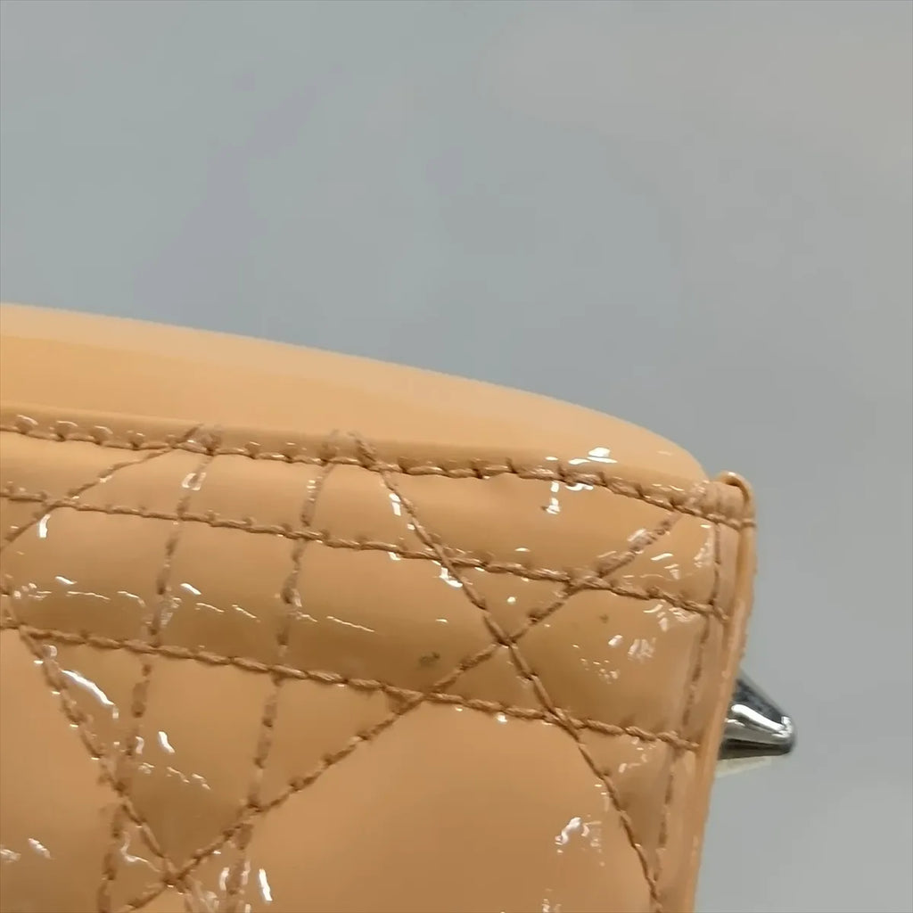 Lady Dior Medium, Salmon Patent
