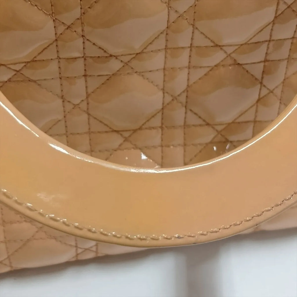 Lady Dior Medium, Salmon Patent