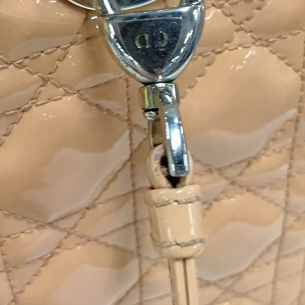Lady Dior Medium, Salmon Patent
