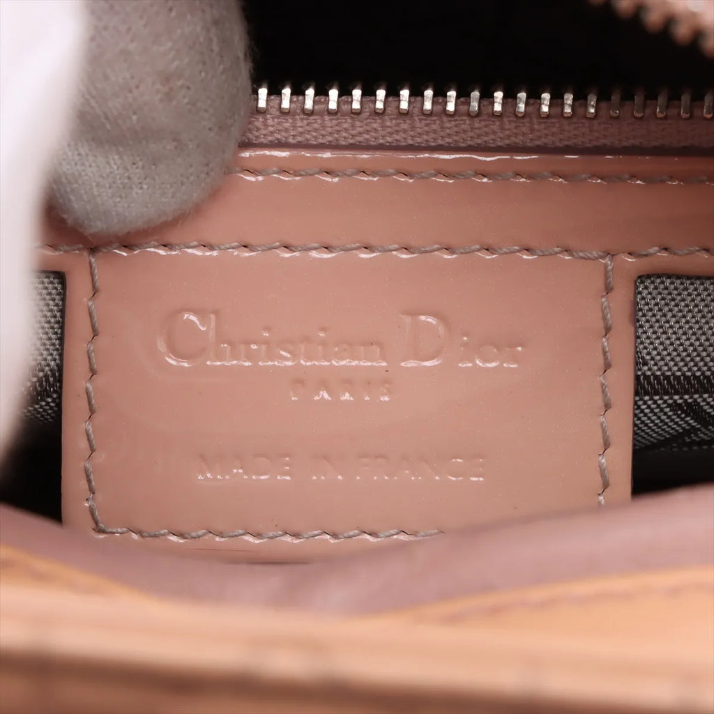 Lady Dior Medium, Salmon Patent