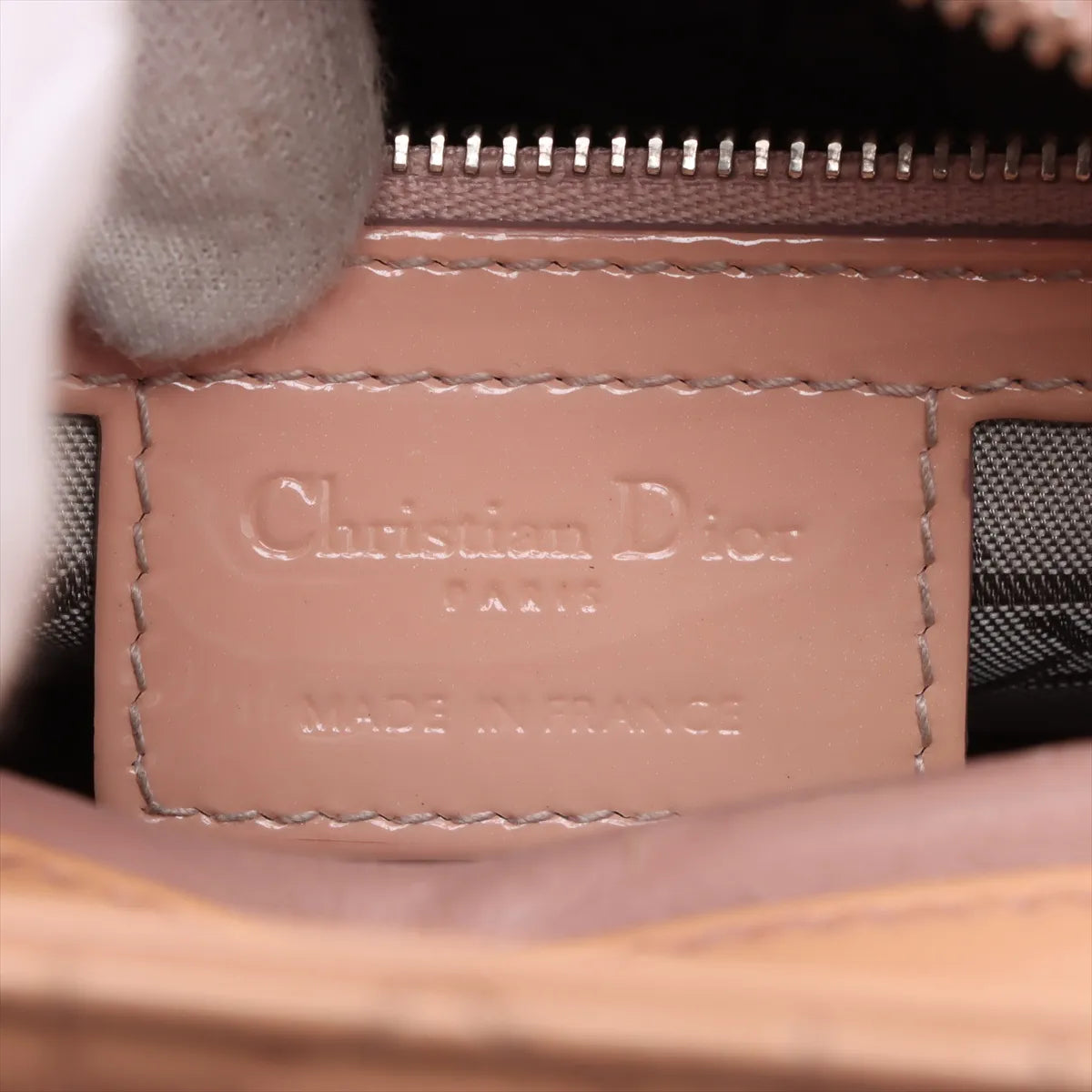 Lady Dior Medium, Salmon Patent