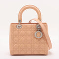 Lady Dior Medium, Salmon Patent