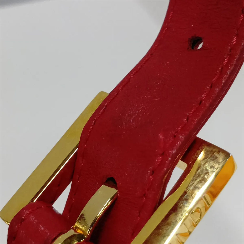 Fendi Mamma Baguette Red Suede